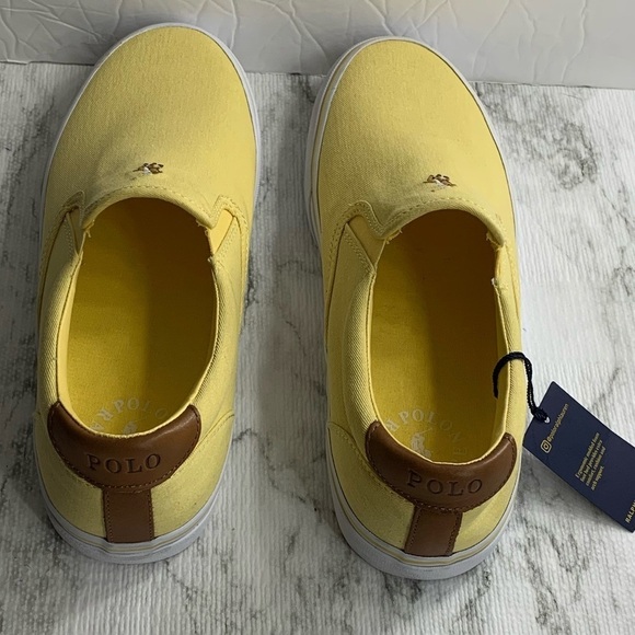 Polo Ralph Lauren Thompson Yellow Casual Slip on - Picture 10 of 11